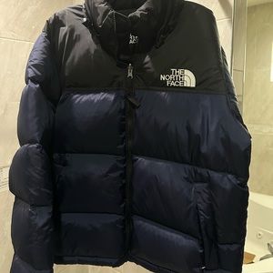 The North Face Black and Navy Puffer Jacket